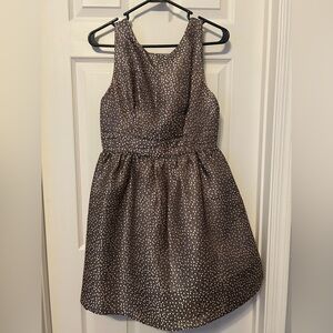 Filtre Dress in Brown and Gold